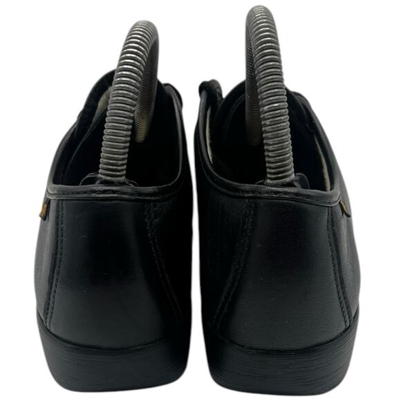 SAS Siesta Shoes Women Size 7.5M Black Leather Handsewn Oxfords Moc Toe - Picture 4 of 5
